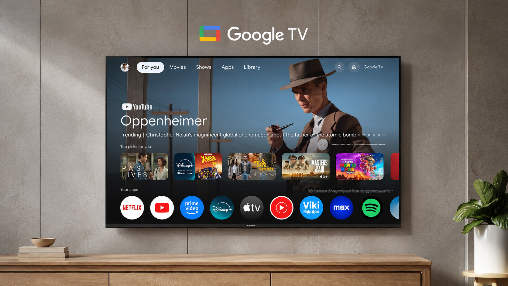 內建 Google TV